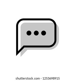 Chat vector icon, dialog symbol