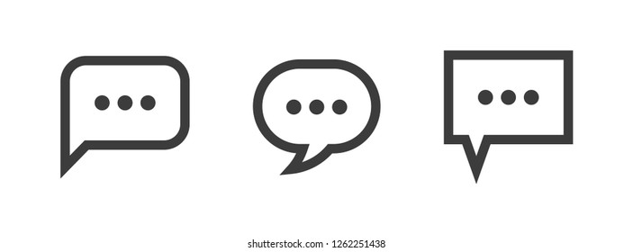 Chat vector icon, dialog symbol