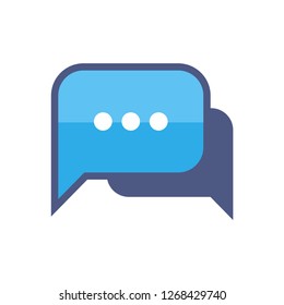 Chat vector icon, dialog symbol