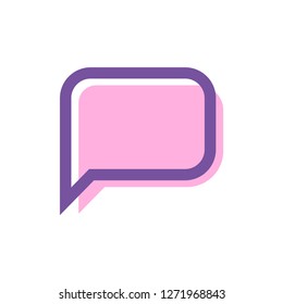 Chat vector icon, dialog symbol