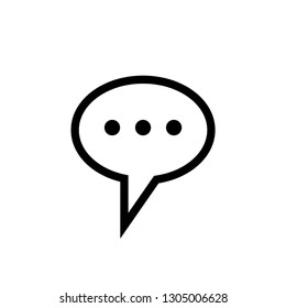 Chat vector icon, dialog symbol