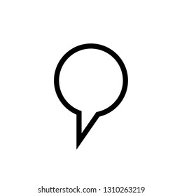 Chat vector icon, dialog symbol