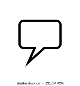 Chat vector icon, dialog symbol