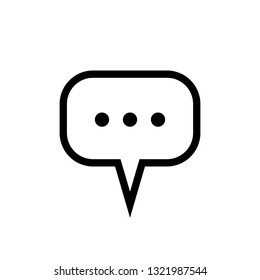 Chat vector icon, dialog symbol