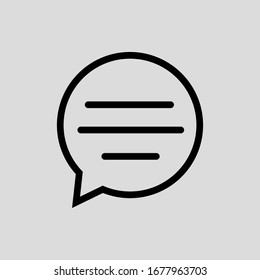 chat vector icon flat simple