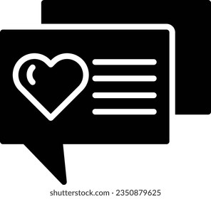 Chat Vector Icon Glyph Style