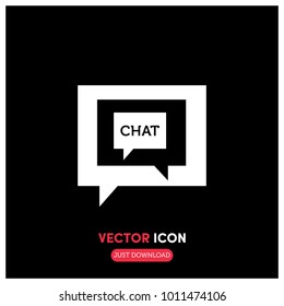 Chat Vector Icon Illustration.Ui/Ux.Premim Quality.