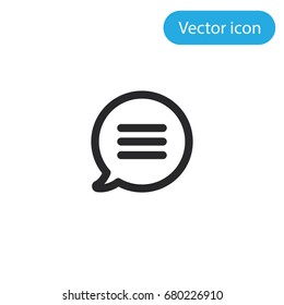 Chat vector icon, illustration symbol