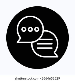 Icono del Vector, icono aislado del estilo circular del Vector