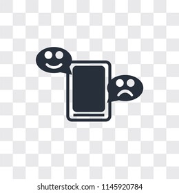 Chat vector icon isolated on transparent background, Chat logo concept