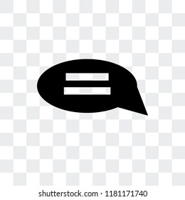 Chat vector icon isolated on transparent background, Chat logo concept