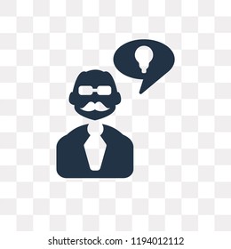 Chat vector icon isolated on transparent background, Chat transparency concept can be used web and mobile