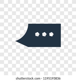 Chat vector icon isolated on transparent background, Chat transparency logo concept