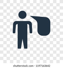 Chat vector icon isolated on transparent background, Chat transparency logo concept