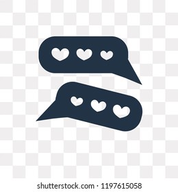 Chat vector icon isolated on transparent background, Chat transparency concept can be used web and mobile