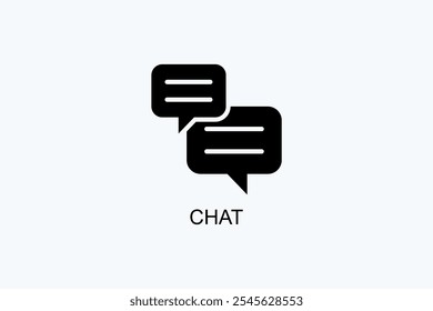 Chat Vector Icon Or Logo Illustration