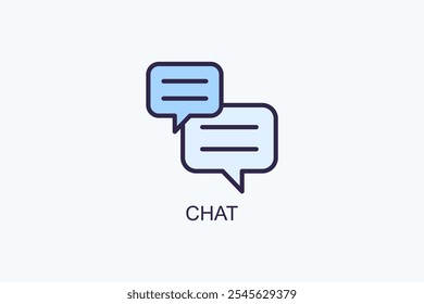 Chat Vector Icon Or Logo Illustration