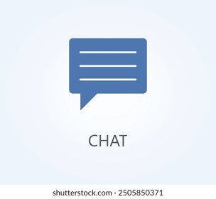 Vector De Chat, Icono O Ilustración De Símbolo De Logotipo