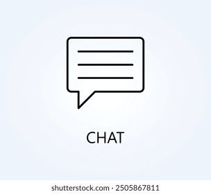 Vector De Chat, Icono O Ilustración De Símbolo De Logotipo