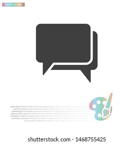 Chat Vector icon . Lorem Ipsum Illustration design