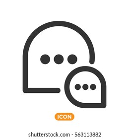 Chat Vector Icon. Messaging Symbol