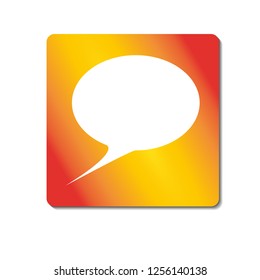 chat vector icon on button eps 10