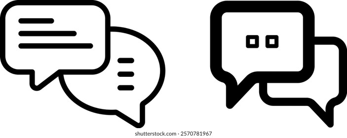 "Chat Vector Icon Set: Modern and Engaging Icons for Communication and Messaging"