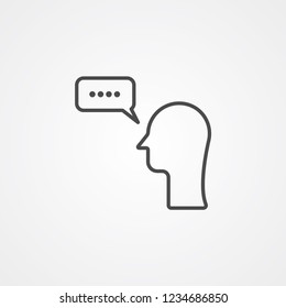 Chat vector icon sign symbol