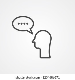 Chat vector icon sign symbol