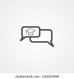 Chat vector icon sign symbol