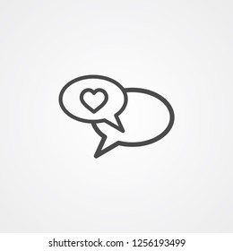 Chat vector icon sign symbol