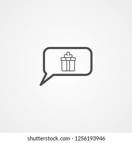 Chat vector icon sign symbol