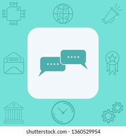 Chat vector icon sign symbol