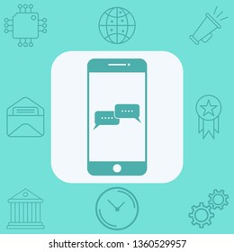 Chat vector icon sign symbol