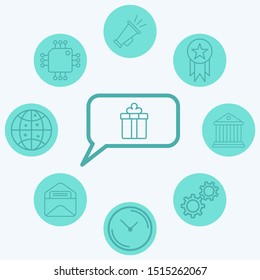 Chat vector icon sign symbol