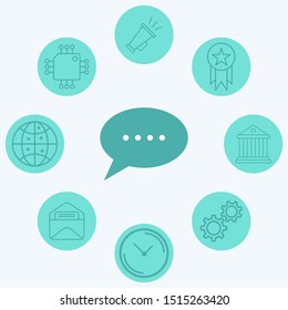 Chat vector icon sign symbol