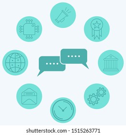 Chat vector icon sign symbol