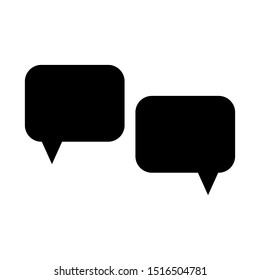 Chat vector icon. Speech bubbles. Comments. Dialogue sign. Vector illustration
