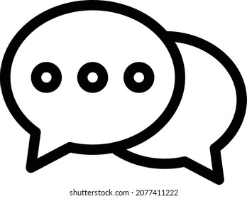 chat vector illustration isolated on a transparent background . colour vector icons for concept or web graphics.