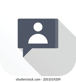 chat Vector illustration on a transparent background. Premium quality symbols. Vector Line Flat color  icon for concept and graphic design.