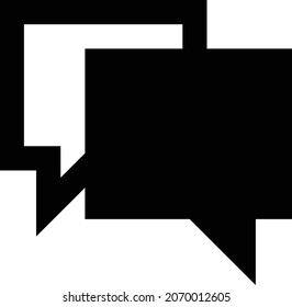 ilustración de chat Vector en un fondo transparente. Símbolos de calidad premium. Icono vector glifos para concepto y diseño gráfico.