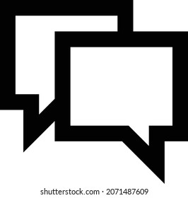 ilustración de chat Vector en un fondo transparente. Símbolos de calidad premium. Icono vectorial de trazo para el concepto y diseño gráfico.