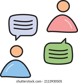 chat Vector illustration on a transparent background.Premium quality symmbols.Vector line flat icon for concept and graphic design.
