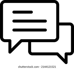 chat Vector illustration on a transparent background. Premium quality symbols. Stroke vector icon for concept and graphic design.