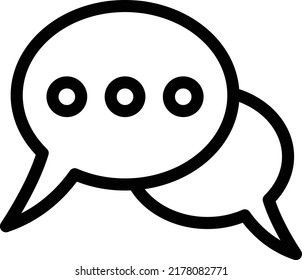 Chat Vektorgrafik auf transparentem Hintergrund.Premium-Qualitätssymbole.Stroke Vektorsymbole für Konzept und Grafikdesign.