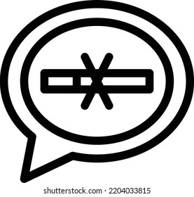 ilustración de chat Vector en un fondo transparente. Símbolos de calidad superior. Iconos vectoriales de línea delgada para el diseño de conceptos y gráficos.