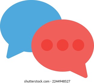 chat Vector illustration on a transparent background. Premium quality symmbols. Line Color vector icons for concept and graphic design.