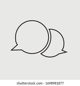 Chat vector illustration symbol for website and graphic design