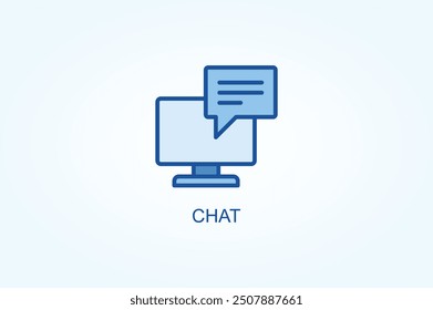 Chat Vector Or Logo Sign Symbol Illustration