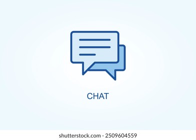 Chat vector or logo sign symbol illustration